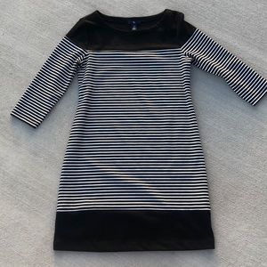 Gap black and white striped dress